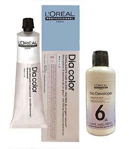 Loreal Dia Color 8.1 Louro Claro Acinzentado + Dia Developer 6vol 90ml