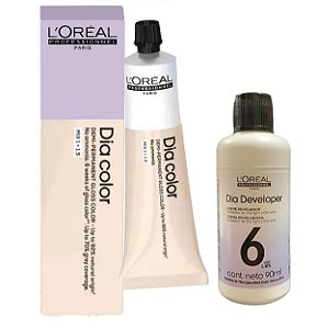Loreal Dia Color 8.2 Louro Claro Irisado + Dia Developer 6vol 90ml