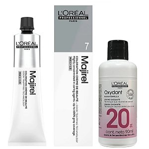 Loreal Majirel 7 Louro 60g + Oxidante 20vol 90ml