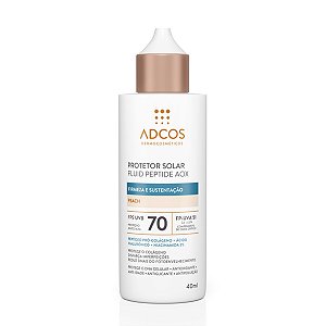 Adcos Protetor Solar Fluid Peptide AOX FPS70 40ml - Peach
