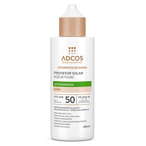 Adcos Protetor Solar Aqua Fluid FPS50 Ivory 40ml 9881