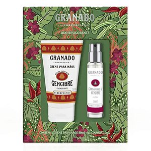 Granado Kit Duo Revigorante Gengibre Creme Mãos e Colônia