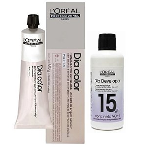 Loreal Dia Color 6.23 Louro Escuro Irisado Dourado + Dia Developer 15vol 90ml