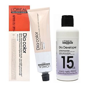 Loreal Dia Color 5.5 Castanho Claro Acaju + Dia Developer 15vol 90ml