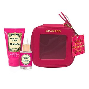 Kit Duo Travel Spa Pink Granado Creme Mãos e Óleo Fortaleced