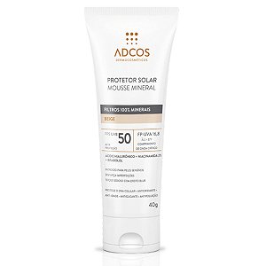 Adcos Protetor Solar Mousse Mineral FPS50 40g Cor Beige 9942