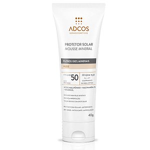 Adcos Protetor Solar Mousse Mineral FPS50 40g Cor Nude 9945