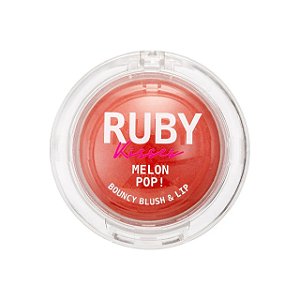 Blush Lip Bouncy Melon Pop Ruby Kisses Cor Peach Pop