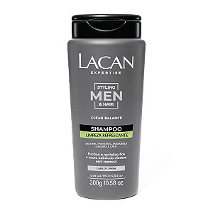 Lacan Shampoo Men Styling Hair Limpeza Refrescante 300ml