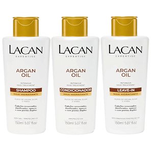 Lacan Argan Kit Shampoo Condicionador e Leave-in 150ml