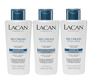 Lacan BB Cream Kit Shampoo Condicionador e Leave-in 150ml