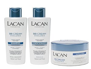 Lacan BB Cream Kit Shampoo Condicionador 150ml Mascara 90g
