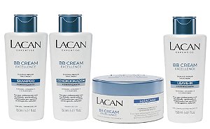 Lacan BB Cream Kit Shampoo Cond Leave-in 150ml e Masc 90g