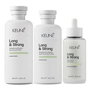 Keune Long & Strong - Kit Shampoo Condicionador e Super Serum
