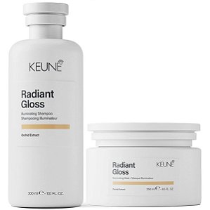 Keune Radiant Gloss - Kit Shampoo e Máscara