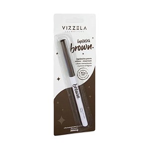 Lapiseira para Olhos Brown Marrom Metal Vizzela Prova D'água