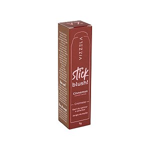 Blush Stick Cinnamon Vizzela Marrom Canela 7g