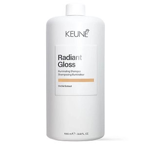 Keune Radiant Gloss Shampoo 1000ml Brilho Cabelos Opacos
