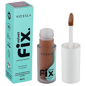 Vizzela Sombra Líquida Velvet Fix - Caramel