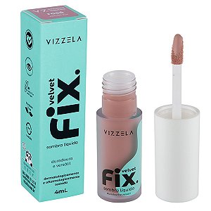 Vizzela Sombra Líquida Velvet Fix - Rosé