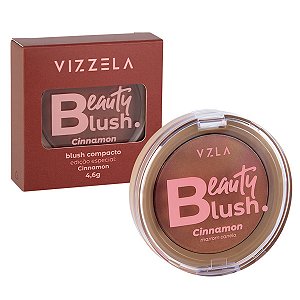 Vizzela Beauty Blush Compacto Cor Cinnamon