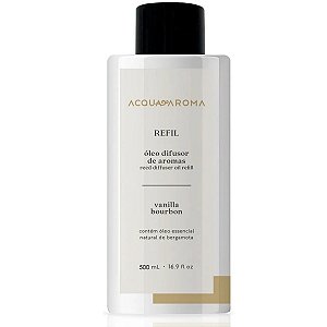 Refil Difusor Ambiente Vanilla Bourbon Acqua Aroma 500ml