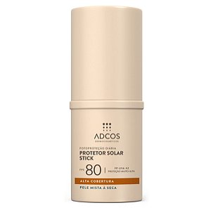Adcos Protetor Solar Stick FPS80 Mista Seca 5.0 Almond 9285