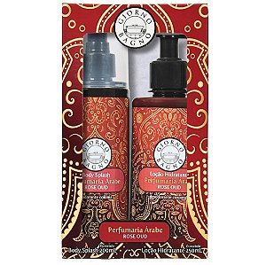 Kit Body Splash e Hidratante Giorno Bagno Rose Oud 200ml