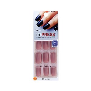 Kiss NY Impress Unhas Autocolantes Quadrado Médio - Fresh Start