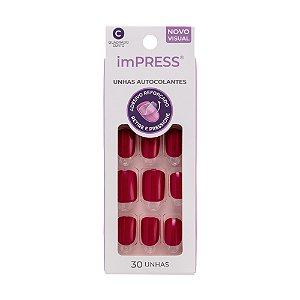 Kiss NY Impress Unhas Autocolantes Quadrado Curto - Easy Breezy