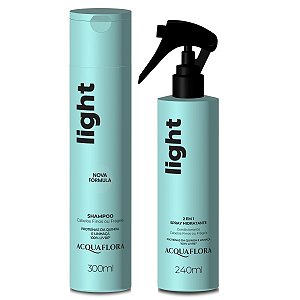 Acquaflora Light - Kit Shampoo e Spray 2 Em 1