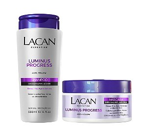 Lacan Luminus Progress Anti-Yellow - Kit Shampoo e Máscara
