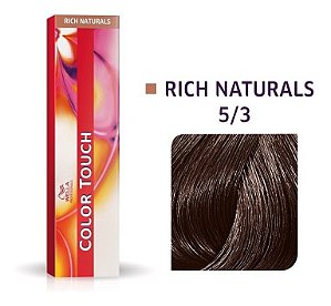 Wella Color Touch Tonalizante 5/3 Castanho Claro Dourado 60g