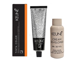 Keune Tinta Color 7.44 Louro Médio Cobre Intenso + Developer 20vol