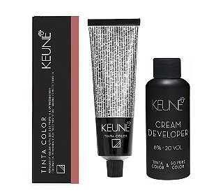 Keune Tinta Color 6.5 Louro Escuro Mogno + Developer 20vol