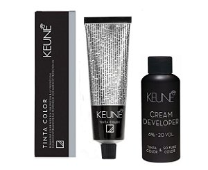 Keune Tinta Color 5.11 Castanho Claro Cinza Intenso + Developer 20vol