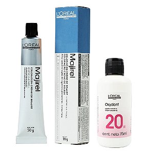 Loreal Majirel 8.1 Louro Claro Cinza + Oxidante 20vol 75ml