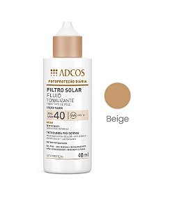 Adcos Fotoproteção - Filtro Solar Tonalizante FPS40 Fluido 40ml Beige