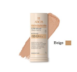 Adcos Fotoproteção - Filtro Solar Tonalizante FPS55 Base Stick Beige