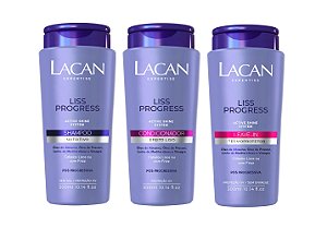 Lacan Liss Progress - Kit Shampoo Condicionador e Leave-in