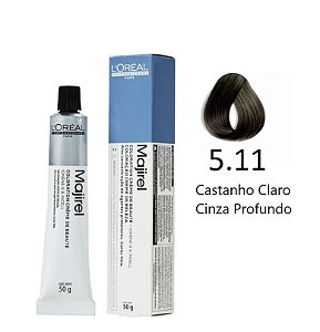 Loreal Majirel 5.11 Castanho Claro Cinza Profundo 50g