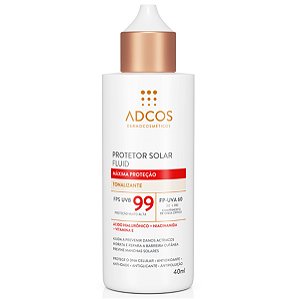 Adcos Protetor Solar Fluid FPS99 Máxima Proteção Tonalizante 40ml