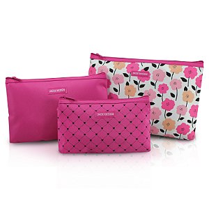Jacki Design Kit Necessaire 3 Peças Pink Lover - Pink