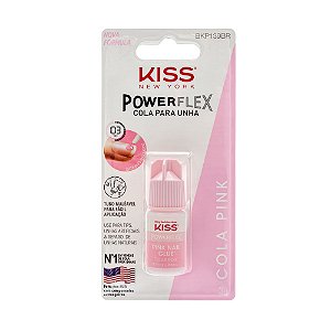 Kiss Cola para Unhas Pink Nail Glue Power Flex