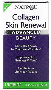 Colágeno para Pele com Verisol, Skin Renewal, 120 Comprimidos, Natrol