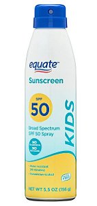 Protetor Solar Spray Infantil, FPS 50, 156g, Equate