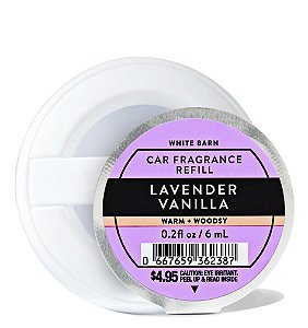 Aromatizador de Carro Refil, Lavender Vanilla, Bath & Body Works