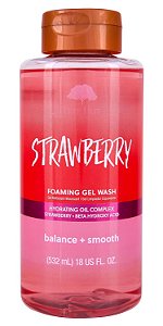Gel de Limpeza Corporal Espumante, Morango, 532mL, Tree Hut