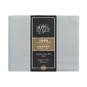 Jogo de Lençol, 1000 Fios, Algodão Egípcio, King Size, Hotel Style