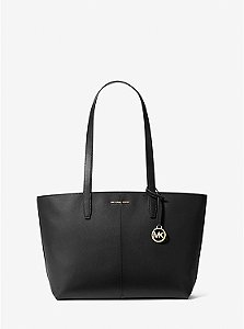 Bolsa Tote Jet Set Travel MD, Couro Saffiano, Black, Michael Kors